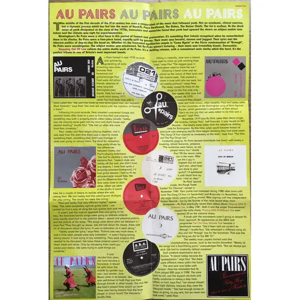 Au Pairs - Stepping Out Of Line (The Anthology) (CD, Album + CD, Album + Compilation) - NM/NM - Classical33.co.uk