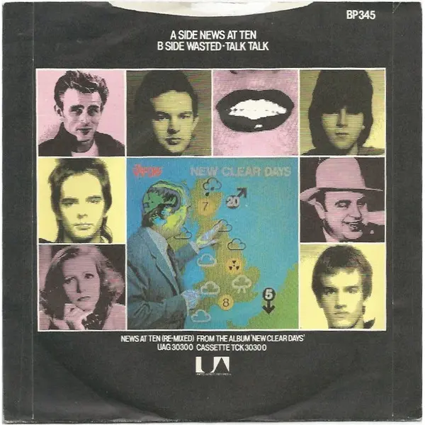 The Vapors - News At Ten 7 Inch Vinyl Single (7 Inch Record) - VG+/VG+ - Classical33.co.uk