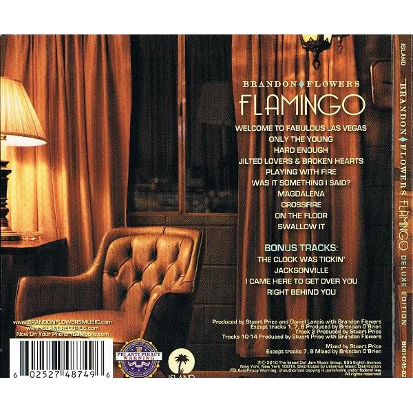 Brandon Flowers - Flamingo (CD, Album, Dlx) - NM/NM - Classical33.co.uk