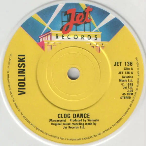 Violinski - Clog Dance 7 Inch Vinyl Singel (7 Inch Record, White Label) - NM/Generic - Classical33.co.uk