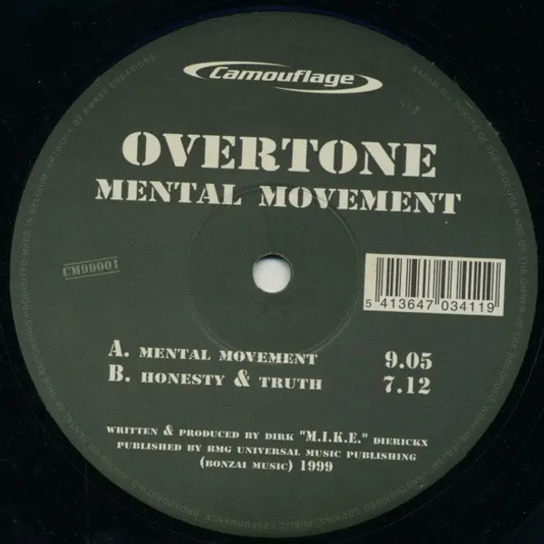 Overtone - Mental Movement - All City Records