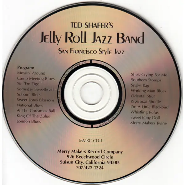 Ted Shafer's Jelly Roll Jazz Band - Ted Shafer's Jelly Roll Jazz Band (CD, Album, Compilation) - NM/NM - Classical33.co.uk