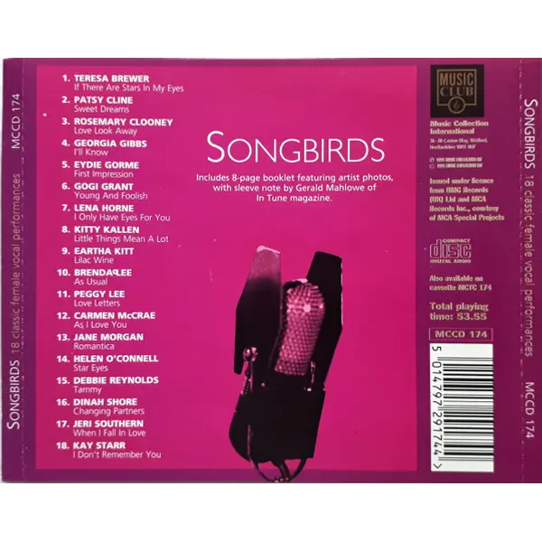 Songbirds (18 Classic Female Vocal Performances) (CD, Compilation) - NM/NM - Classical33.co.uk
