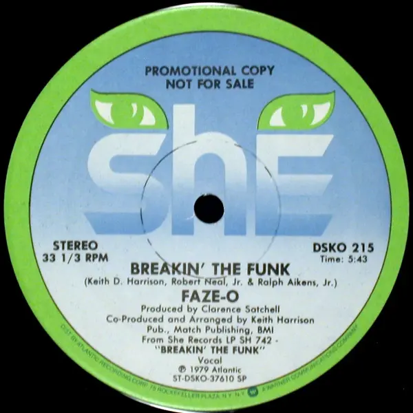 Faze-O - Breakin' The Funk - All City Records