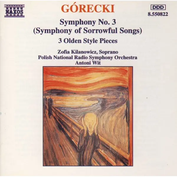 Górecki - Zofia Kilanowicz, Polish National Radio Symphony Orchestra, Antoni Wit - Symphony No. 3 (Symphony Of Sorrowful Songs) / 3 Olden Style Pieces (CD, Album) - NM/NM - Classical33.co.uk