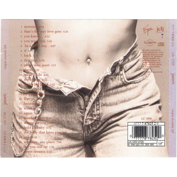 Janet Jackson - Janet. (CD, Album) - VG+/VG+ - Classical33.co.uk