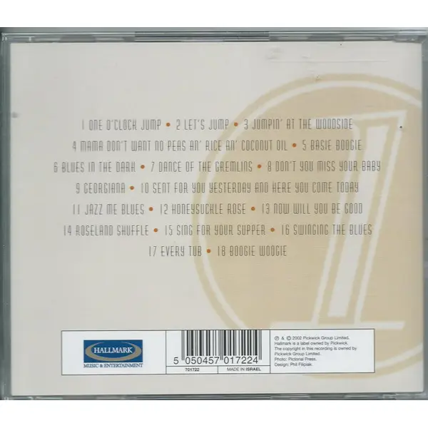 Count Basie - 1 O'Clock Jump (CD, Compilation) - VG+/VG+ - Classical33.co.uk