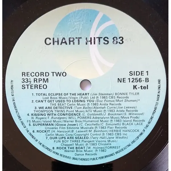 Chart Hits 83 Vol 2 Vinyl LP (LP Record, Compilation) - VG+/VG+ - Classical33.co.uk