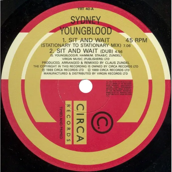 Sydney Youngblood - Sit And Wait 12 Inch Vinyl Single (12 Inch Record) - VG+/VG+ - Classical33.co.uk
