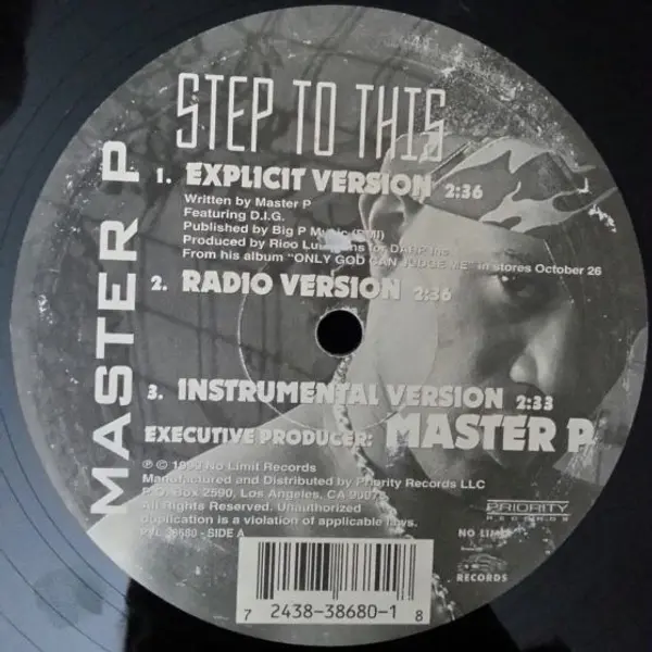 Master P - Step To This - All City Records