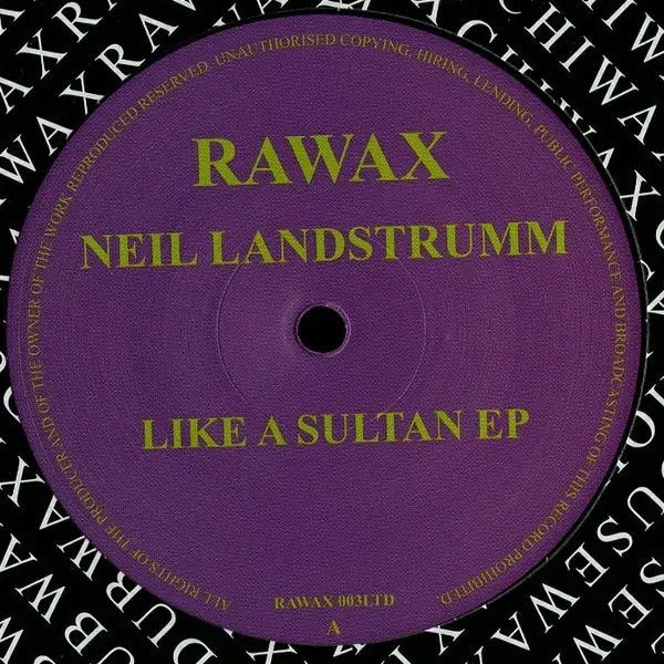 Neil Landstrumm - Like A Sultan EP - All City Records