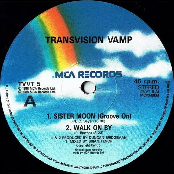 Transvision Vamp - Sister Moon (Groove On) 12 Inch Vinyl Single (12 Inch Record) - NM/NM - Classical33.co.uk