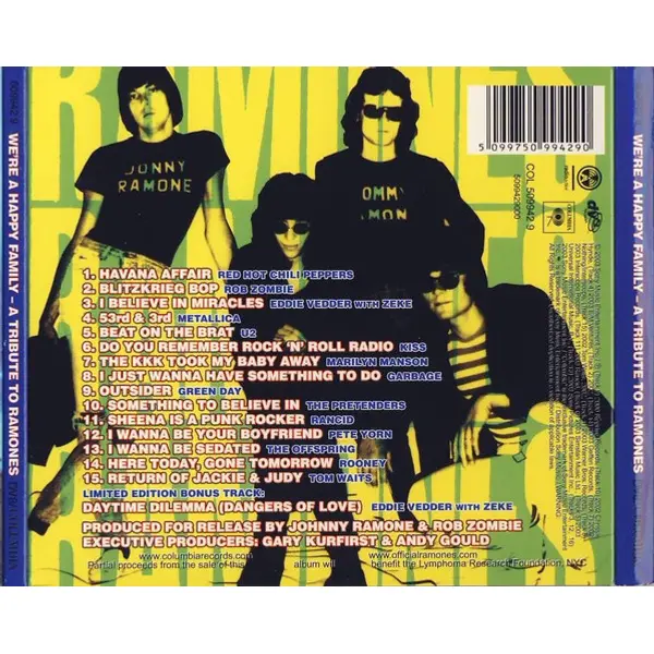 We're A Happy Family - A Tribute To Ramones (CD, Compilation, Digipak) - VG+/NM - Classical33.co.uk