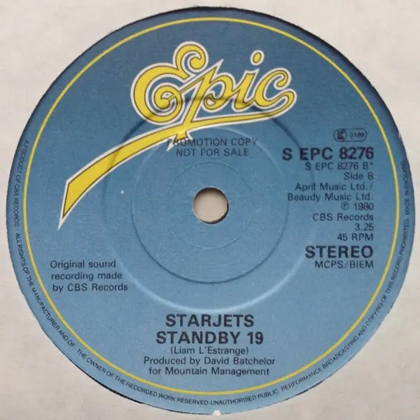 Starjets - Shiraleo 7 Inch Vinyl Single (7 Inch Record, Promo) - NM/VG+ - Classical33.co.uk