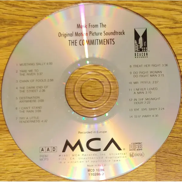 The Commitments - The Commitments Vol. 2 (Music From The Original Motion Picture Soundtrack) (CD, Album) - NM/NM - Classical33.co.uk