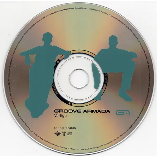 Groove Armada - Vertigo (CD, Album) - VG+/VG+ - Classical33.co.uk
