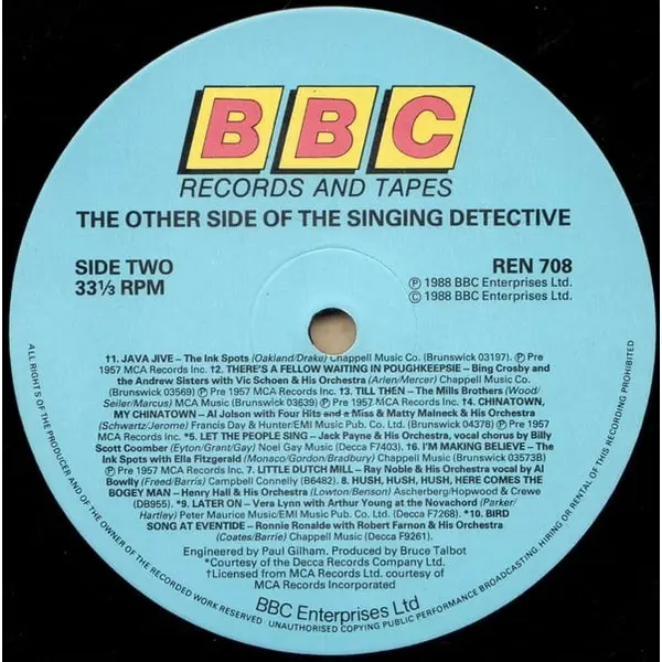 The Other Side Of The Singing Detective Vinyl LP (LP Record, Compilation) - NM/VG+ - Classical33.co.uk