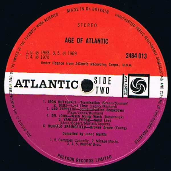 The Age Of Atlantic Vinyl LP (LP Record, Compilation, Gatefold) - VG/VG+ - Classical33.co.uk