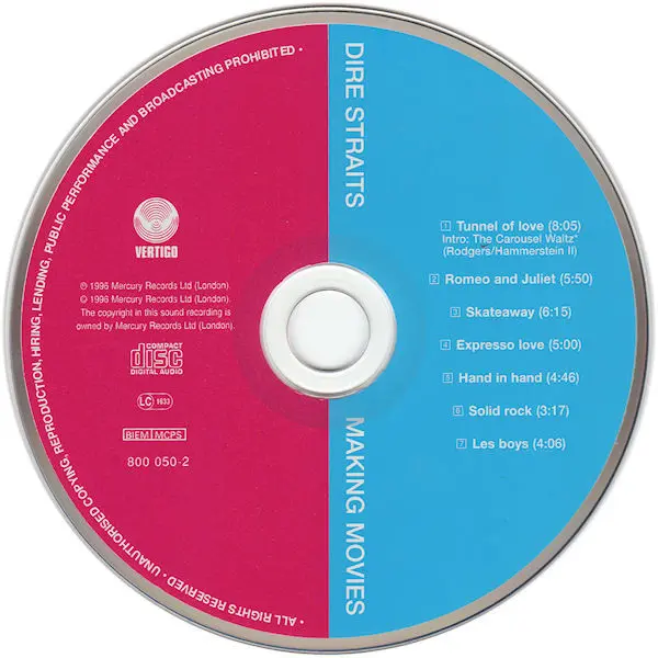Dire Straits - Making Movies (CD, Album) - NM/NM - Classical33.co.uk