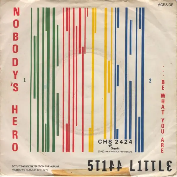 Stiff Little Fingers - Nobody's Hero 7 Inch Vinyl Single (7 Inch Record) - VG+/VG - Classical33.co.uk