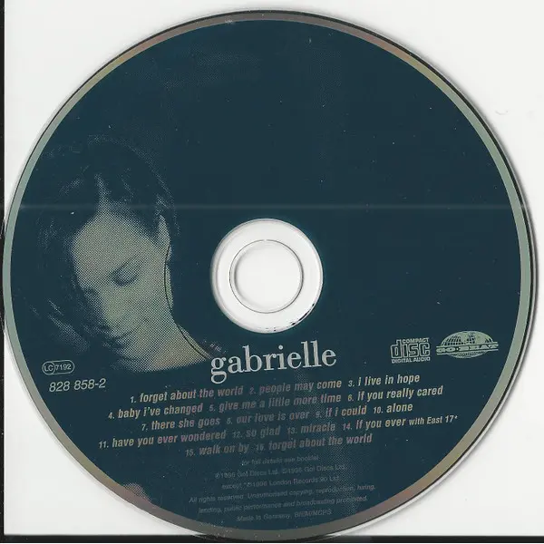 Gabrielle - Gabrielle (CD, Album, UK ) - VG+/NM - Classical33.co.uk