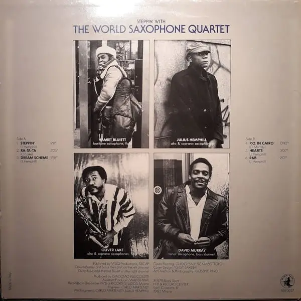 The World Saxophone Quartet - Steppin' With The World Saxophone Quartet Vinyl LP (LP Record, Album) - VG+/VG+ - Classical33.co.uk