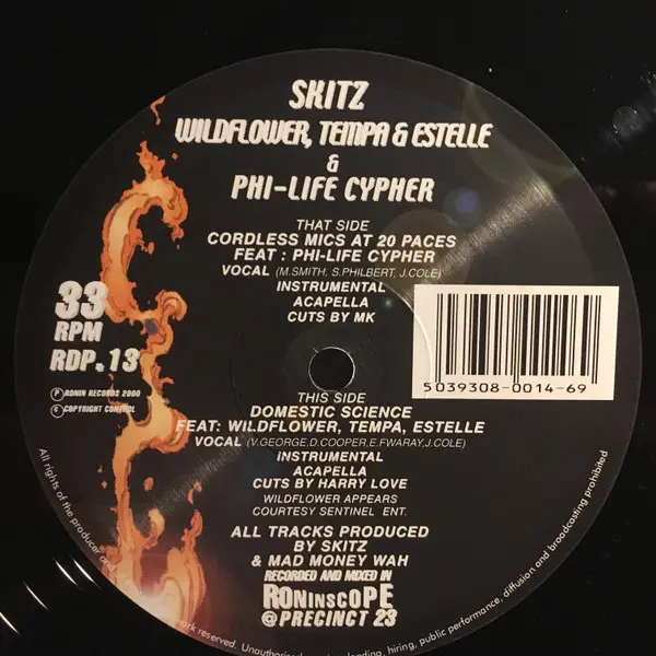 Skitz - Cordless Mics At 20 Paces / Domestic Science - All City Records