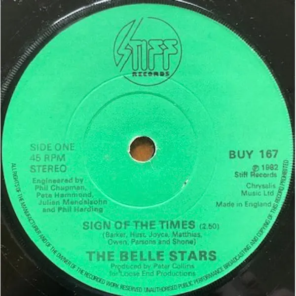 Belle Stars, The - Sign Of The Times - All City Records