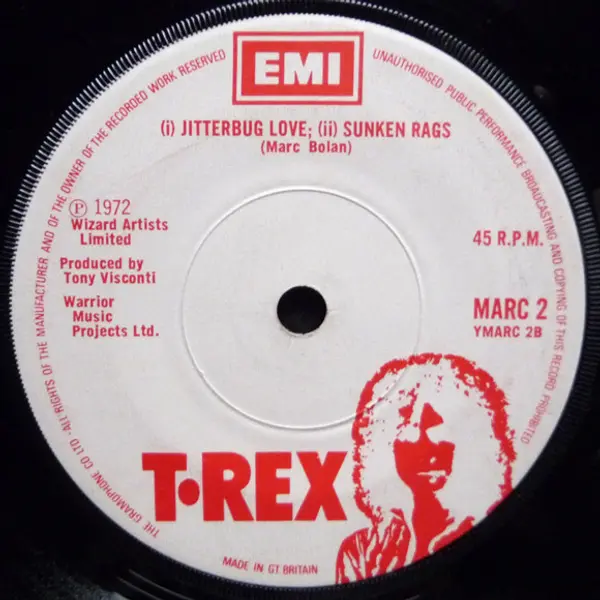 T•Rex - Children Of The Revolution 7 Inch Vinyl Single (7 Inch Record) - VG+/Generic - Classical33.co.uk