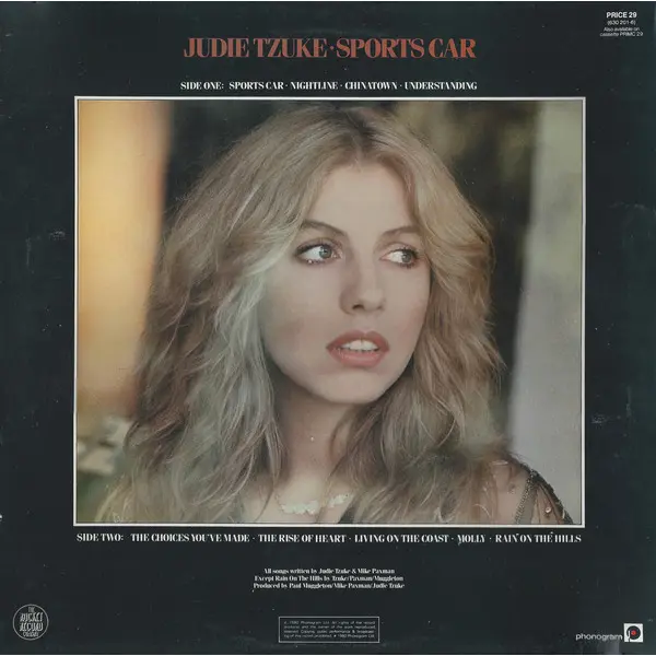Judie Tzuke - Sports Car Vinyl LP (LP Record, Album) - NM/VG - Classical33.co.uk