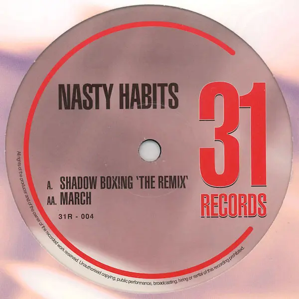 Nasty Habits - Shadow Boxing (The Remix) / March - All City Records