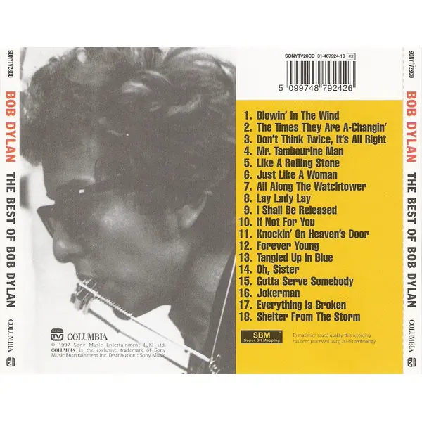 Bob Dylan - The Best Of Bob Dylan (CD, Compilation) - VG+/NM - Classical33.co.uk