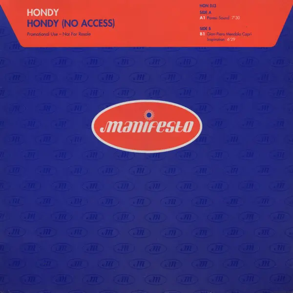 Hondy - Hondy (No Access) - All City Records
