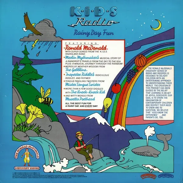 K.I.D.S. Radio Rainy Day Fun Vinyl LP (LP Record, Gatefold) - VG+/VG+ - Classical33.co.uk