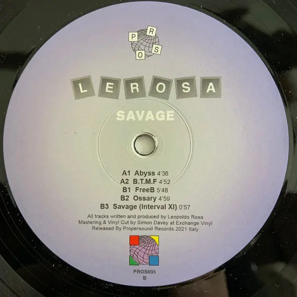Lerosa - Savage - All City Records