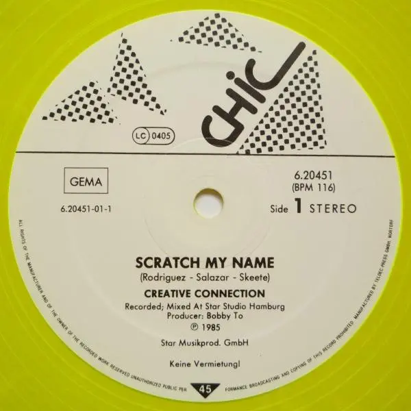 Creative Connection - Scratch My Name - All City Records