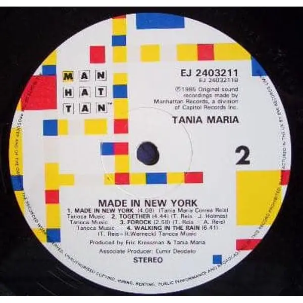 Tania Maria - Made In New York Vinyl LP (LP Record, Album) - NM/VG+ - Classical33.co.uk