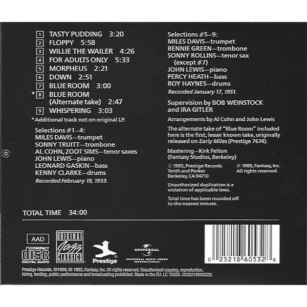 Miles Davis - Miles Davis And Horns (CD, Compilation) - NM/NM - Classical33.co.uk