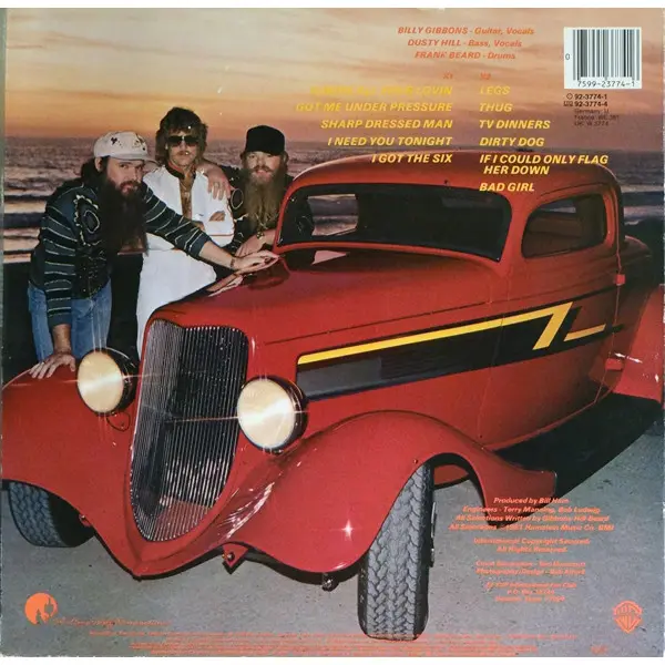 ZZ Top - Eliminator Vinyl LP (LP Record, Album) - NM/VG - Classical33.co.uk