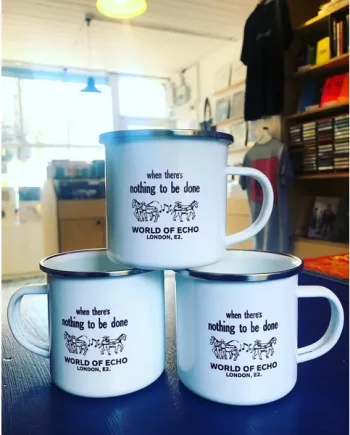 'nothing to be done' - enamel mug