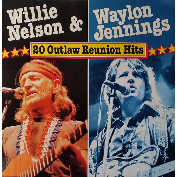 Waylon Jennings and Willie Nelson - 20 Outlaw Reunion Hits Vinyl LP (LP Record, Album, Compilation) - NM/VG+ - Classical33.co.uk