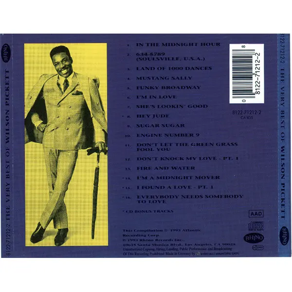 Wilson Pickett - The Very Best Of Wilson Pickett (CD, Compilation) - NM/NM - Classical33.co.uk