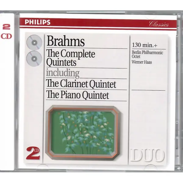 Johannes Brahms, Philharmonisches Oktett Berlin, Werner Haas - The Complete Quintets Including The Clarinet Quintet / The Piano Quintet (2xCD, Compilation) - NM/NM - Classical33.co.uk