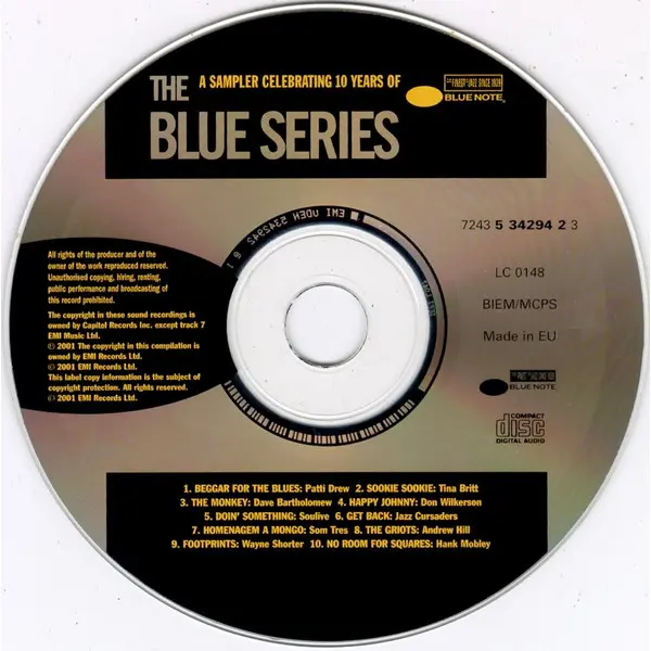The Blue Series Sampler (Celebrating 10 Years Of Blue Note) (CD, Compilation, Sampler) - VG+/VG+ - Classical33.co.uk