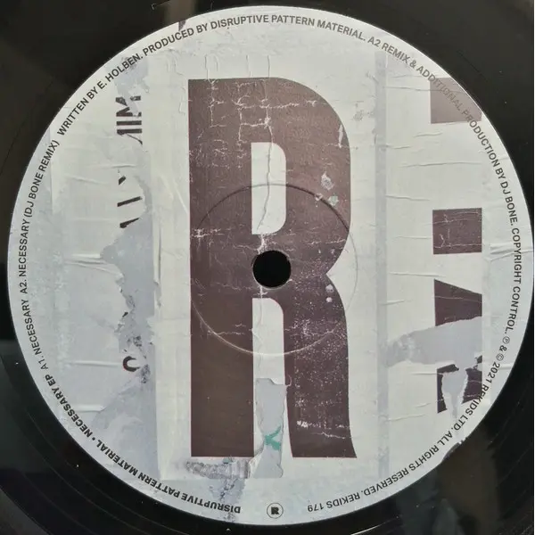 Disruptive Pattern Material - Necessary EP (incl. DJ Bone, Terrence Parker & Scan 7 remixes) - All City Records
