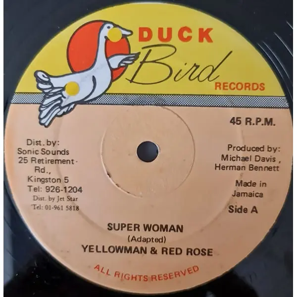 Yellowman and Anthony Red Rose - Super Woman 12 Inch Vinyl Single (12 Inch Record) - VG+/VG+ - Classical33.co.uk