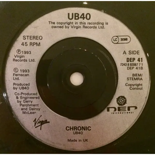 UB40 - Higher Ground 7 Inch Vinyl Single (7 Inch Record) - NM/VG+ - Classical33.co.uk