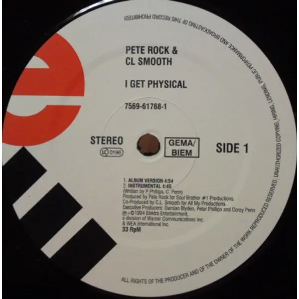 Pete Rock & C.L. Smooth - I Get Physical - All City Records