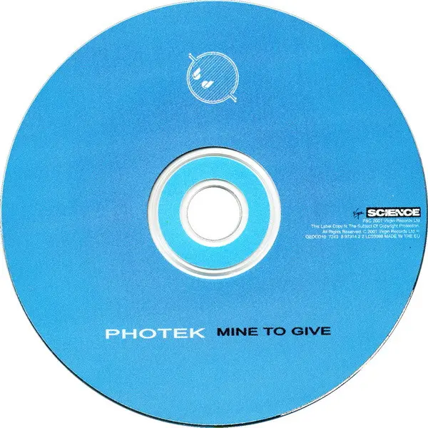 Photek Vocals Robert Owens - Mine To Give (CD, Single) - VG+/VG+ - Classical33.co.uk