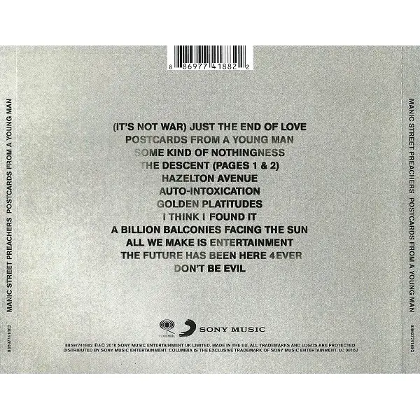 Manic Street Preachers - Postcards From A Young Man (CD, Album) - NM/NM - Classical33.co.uk